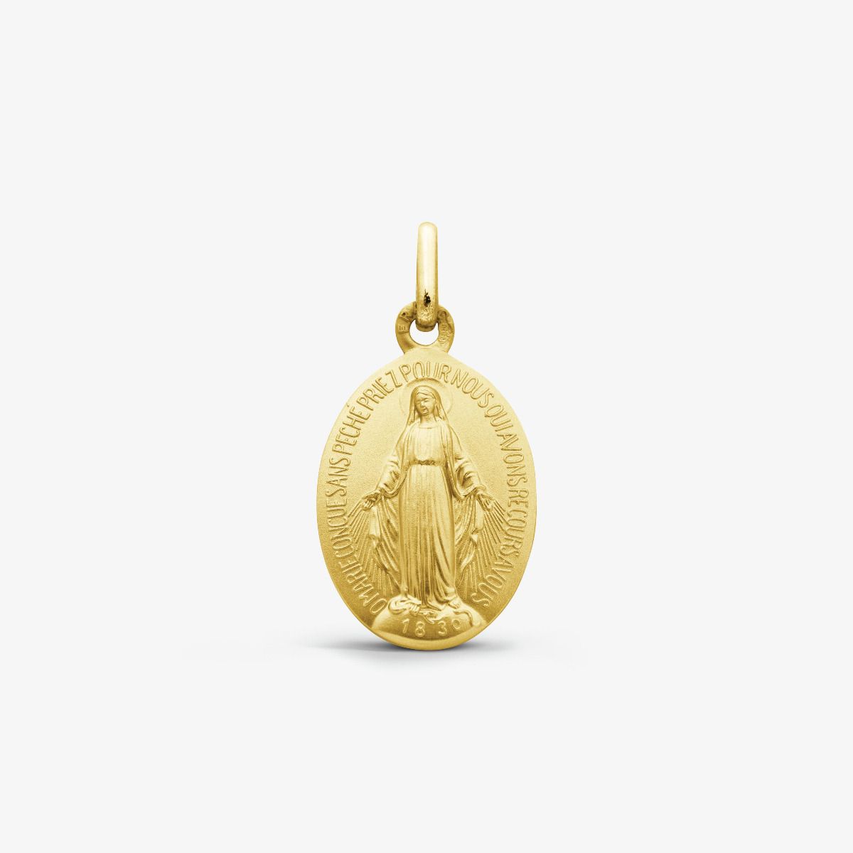 Médaille Miraculeuse en Or Jaune 18 carats - 14 mm