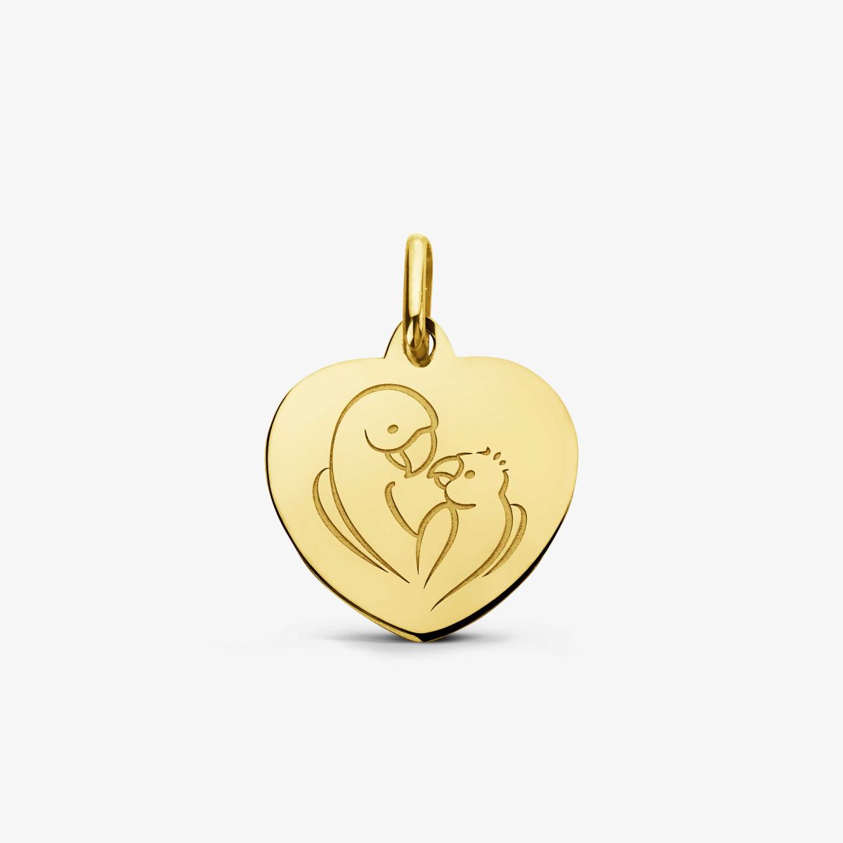 Pendentif Love Bird Or Jaune 18 carats - 15 mm